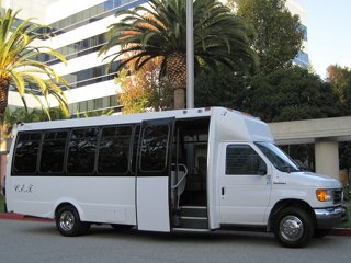 Charter and Shuttle Bus 24 passenger Minibus Exterior