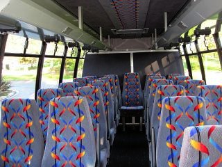 Charter and Shuttle Bus 24 passenger Minibus Interior
